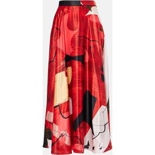 Roksanda Ameera printed satin maxi skirt - multicoloured - XXS