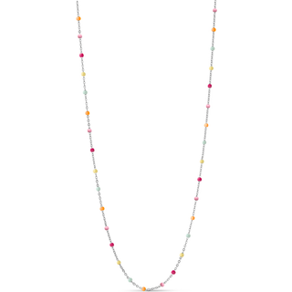 Enamel Lola Rainbow Halskæde Sølv N55S - Dame - 925 Sterling Silver
