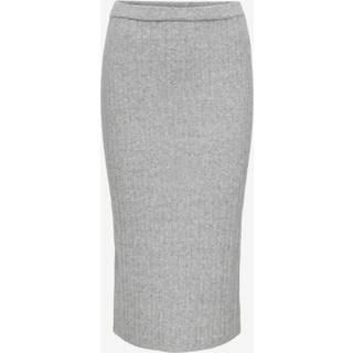 Only - Grå - Onljeanett Life Midi Rib Skirt Cc K - Large