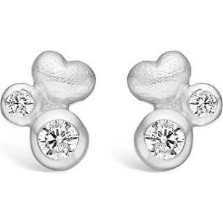 Blossom Copenhagen - Hjerte ørestikker i sølv med sten - 21921615
