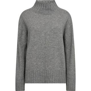 Mos Mosh Mmaima Cashmere Highneck Knit Strik 165720 Sharkskin (XL)