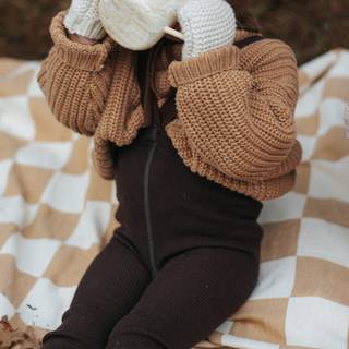 Silly Silas Wooly Fodsløse Strømpebukser Espresso Brown 3-4 Y Brun 3-4 år Unisex