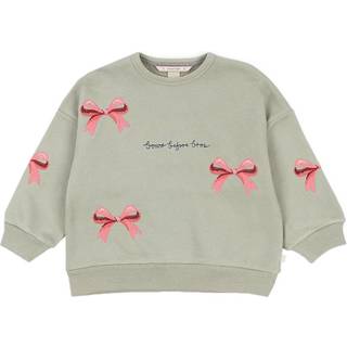 Konges Sløjd Lou Bow Sweatshirt Tea 9 months  Grøn  9 måneder  kvinde