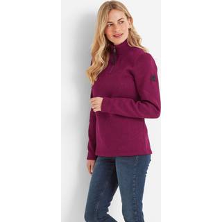 Tog 24 Tog 24 Purple Womens Pearson Knitlook Zipneck Deep Fleece