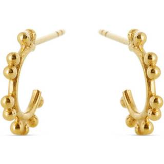 Susanne Friis Bjørner Øreringe - SFB - Guldbelagte sølv kugle ørehoops - 5557-2