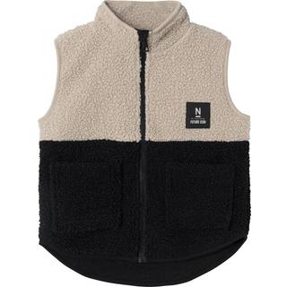 NAME IT Teddy Vest Laket Black Pure Cashmere