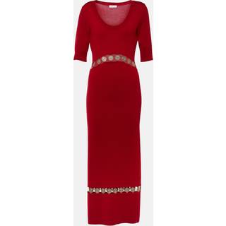 Rabanne Wool-blend maxi dress - red - L