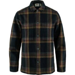 Fjällräven Singi Flannel Overshirt Men-dark navy / wood brown-XL