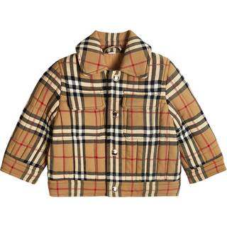 Burberry Kids Checked jacket - beige - M 12