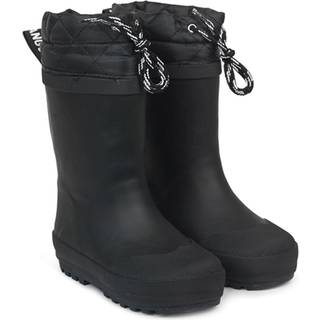 Angulus Vintergummistøvle Sort Med Uldfoer - Str. 35