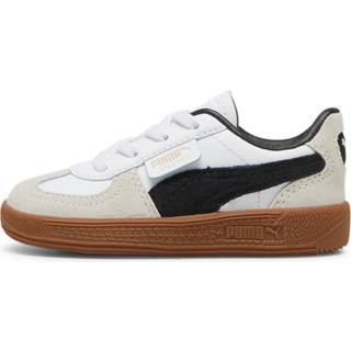 PUMA Palermo Leather Sneakers Toddler, Shoes, White/Vapor Gray/Gum, 24