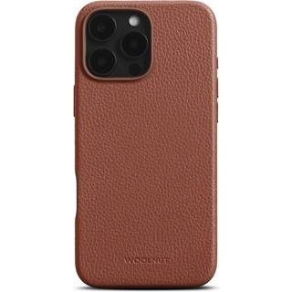 iPhone 16 Pro Max WOOLNUT Ægte Læder Bagside Cover - MagSafe Kompatibel - Brun