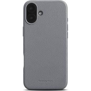 iPhone 16 Plus WOOLNUT Ægte Læder Bagside Cover - MagSafe Kompatibel - Grå