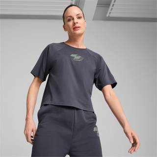 Women&#39;s Puma x HYROX Motion Cat T-Shirt, Gray, Size L, Clothing - Galactic Gray - L
