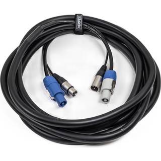 Perfex Powercon & XLR Multikabel (DMX, 10m)