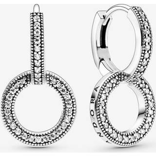 Scrouples - 8kt guld øreringe med zirkonia sten, 3,5mm - 112043