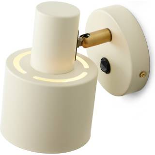 Halo Design Vogue væglampe, E27, H16 cm, creme/messing