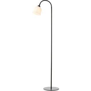 Glow Gulvlampe - Ø12 - Opal/Sort - Halo Design