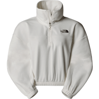 The North Face Women's 100 Glacier Half Zip Fleece White Dune, L