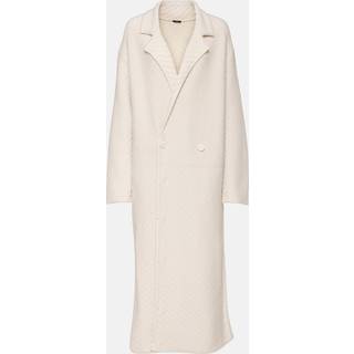Joseph Ribbed-knit wool-blend coat - white - M
