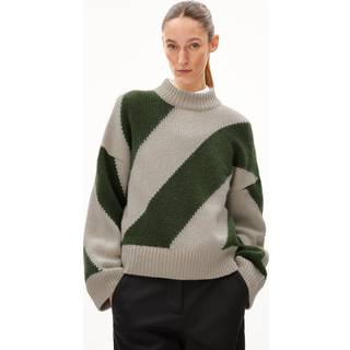 ARMEDANGELS Women's Sadnaa Stripes Sweatere Damer størrelse XL farve grå