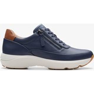 Clarks Clarks Blue Leather Tivoli Zip Shoes