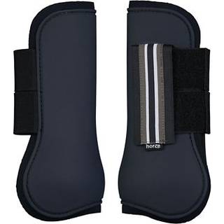 Horze Adepto Open Front Tene Boots | Holdbar skal med neoprenfor - Dark Navy - Pony