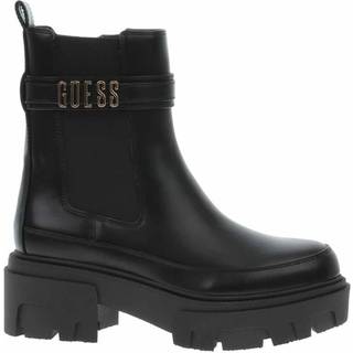 Guess Guess Yelma Metal Logo Chelsea Black Boots