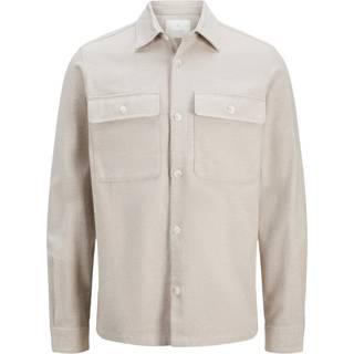 Jack & Jones Raymond Melange Solid LS Overshirt Summer Sand