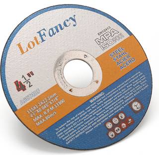 Lotfancy Cut Off Wheels 4 1/2 tommer 10 Angle Grinder Cutting Disc Cutting Wheels til metal og rustfrit stål svejsning Tilbehør Tyndt kerf fladt