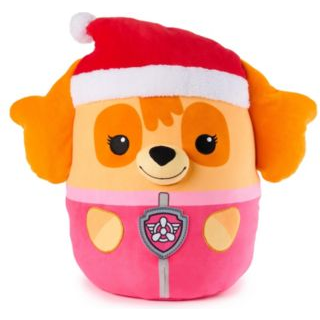 PAW Patrol Winter Holiday Skye Squish Plys Officielt legetj fra The Hit Cartoon Special Edition Squishy tjdyr til alderen 1 og op 12