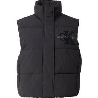 Chenille Logo Puffer Gilet - Black - XS