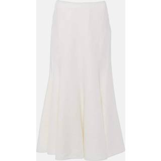 Gabriela Hearst Amy linen, wool and silk midi skirt - white - M