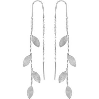 Susanne Friis Bjørner Øreringe - SFB - Blad ørehængere i sølv - 5682-1