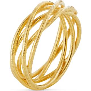 Susanne Friis Bjørner Ring - SFB - Forgyldt sterling sølv vikkel ring - 1685-2