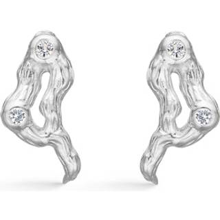 Studio Z - Mini tangled sølv ørestikker med zirkonia sten - 8117814