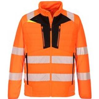 X4 Hi-Vis Hybrid Baffle jakke - Orange/Sort (Størrelse: L)