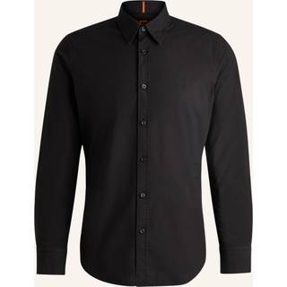 BOSS Orange Herren Hemd schwarz