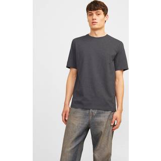 Ensfarvet O-hals T-shirt