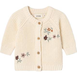Lil Atelier Birch Blomsterbroderi Strik Cardigan