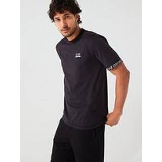 EA7 Emporio Armani Logo T Shirt Black