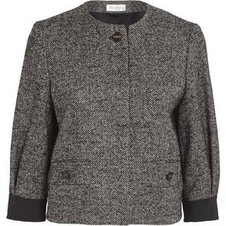 Max Mara Gattini chevron bouclÃ© jacket - black - XXS