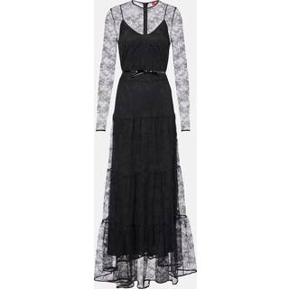 Max Mara Modane lace maxi dress - black - M