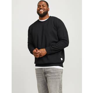 Plus Size Ensfarvet Sweatshirt