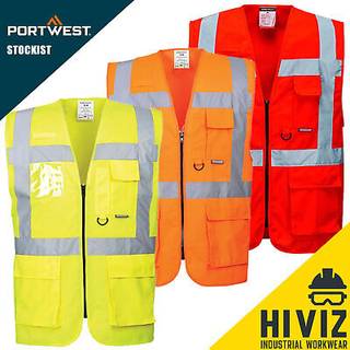PW3 hi-vis Excutive vest - Gul (Størrelse: S)
