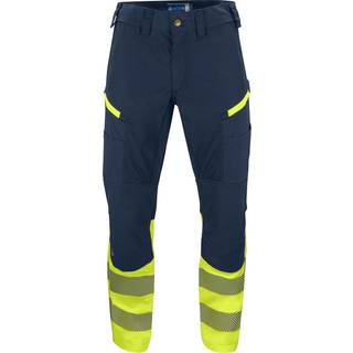ProJob 6528 Buks Med Stretch En Iso 20471 Klasse 1 - Yellow/Navy - C150