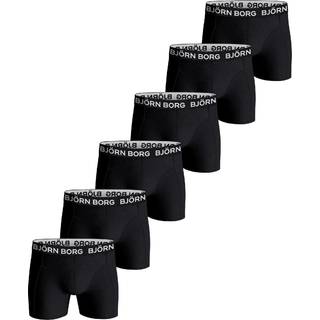 Björn Borg 6-pak Cotton Stretch Boxer And Toilet Case - Black - Medium * Kampagne *