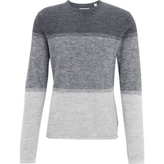 ONLY & SONS langærmet striktrøje i lysegrå til herre