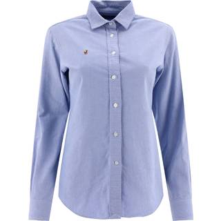 Polo Ralph Laurentil kvinder. 211891377001 Blå Oxford-skjorte (38), Casual, Bomuld, Klassisk, Lange ærmer