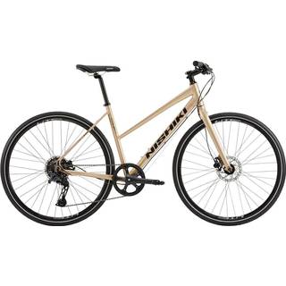 Nishiki Comp Nine Citybike 9 gear Shimano Acera skivebremser dame champagne - Cykelstørrelse 19''